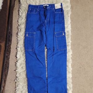 Blue Cargo Pants
